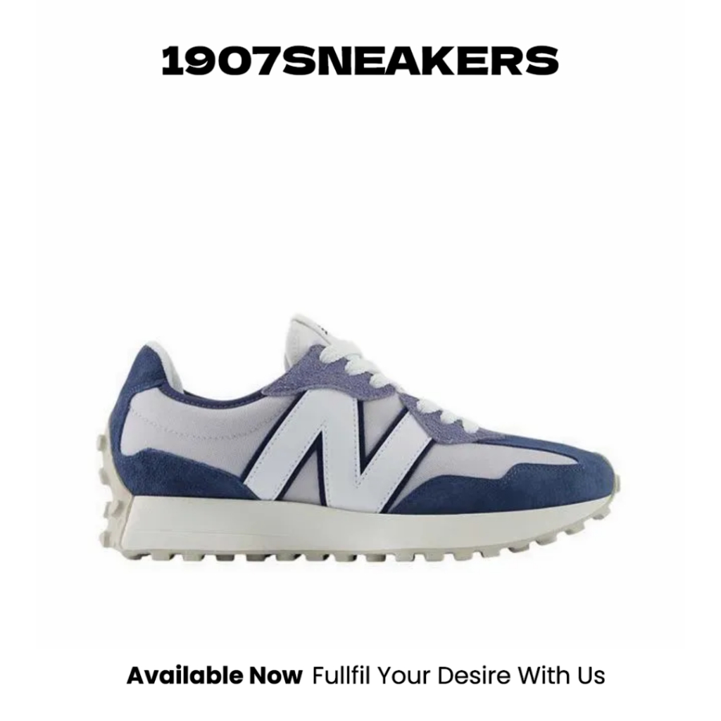 Sepatu Sneakers Unisex New Balance 327 - Dark Blue NEWU327GPC (Pig Skin)