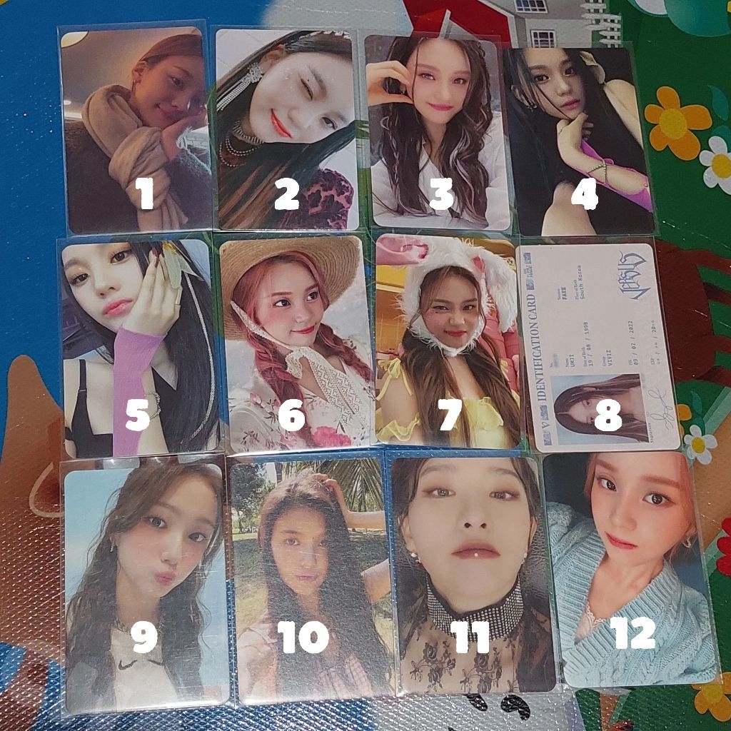 PHOTOCARD GIRLGROUP UMJI SEULGI YOUNGEUN DANIELLE VIVIZ GFRIEND RED VELVET KEP1ER NEWJEANS MURCE OFF