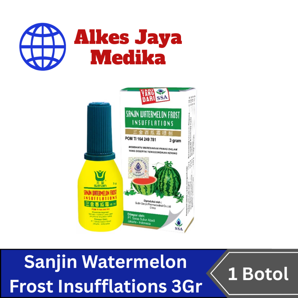 Sanjin Watermelon Insufflations - Panas Dalam dan Radang Tenggorokan