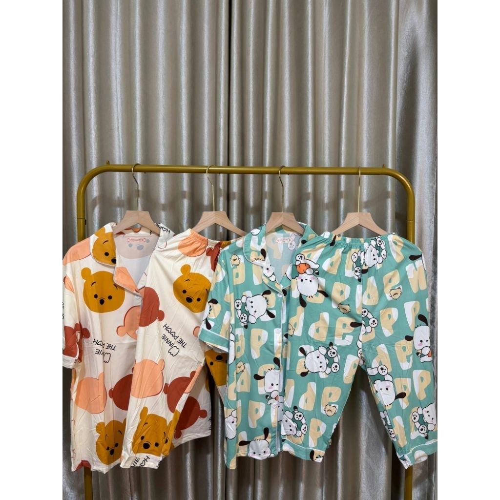 Baju tidur wanita impor/piyama wanita/piyama karakter/Baju tidur set/Baju tidur wanita dewasa/Set sl