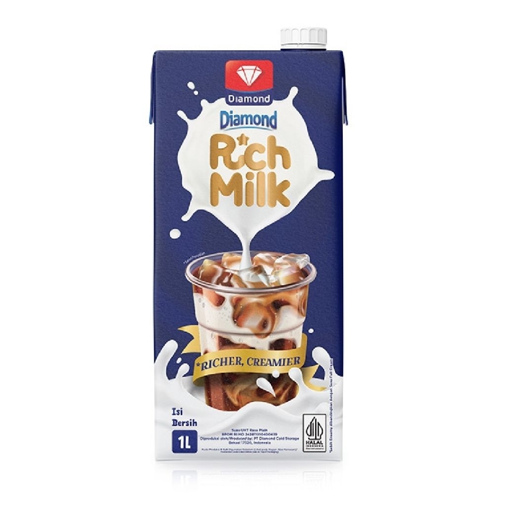 

Diamond UHT R*ch Milk 1 Lt - Susu UHT