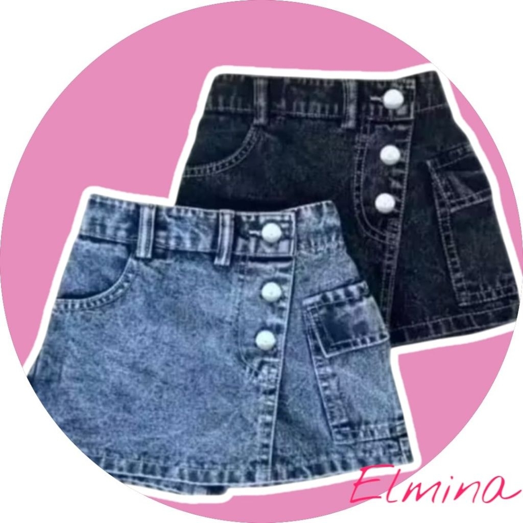 Celana Rok Jeans  Anak Perempuan Rok celana cargo pendek Rok Jeans Anak Anak 1-6 tahun/ Celana hotpe