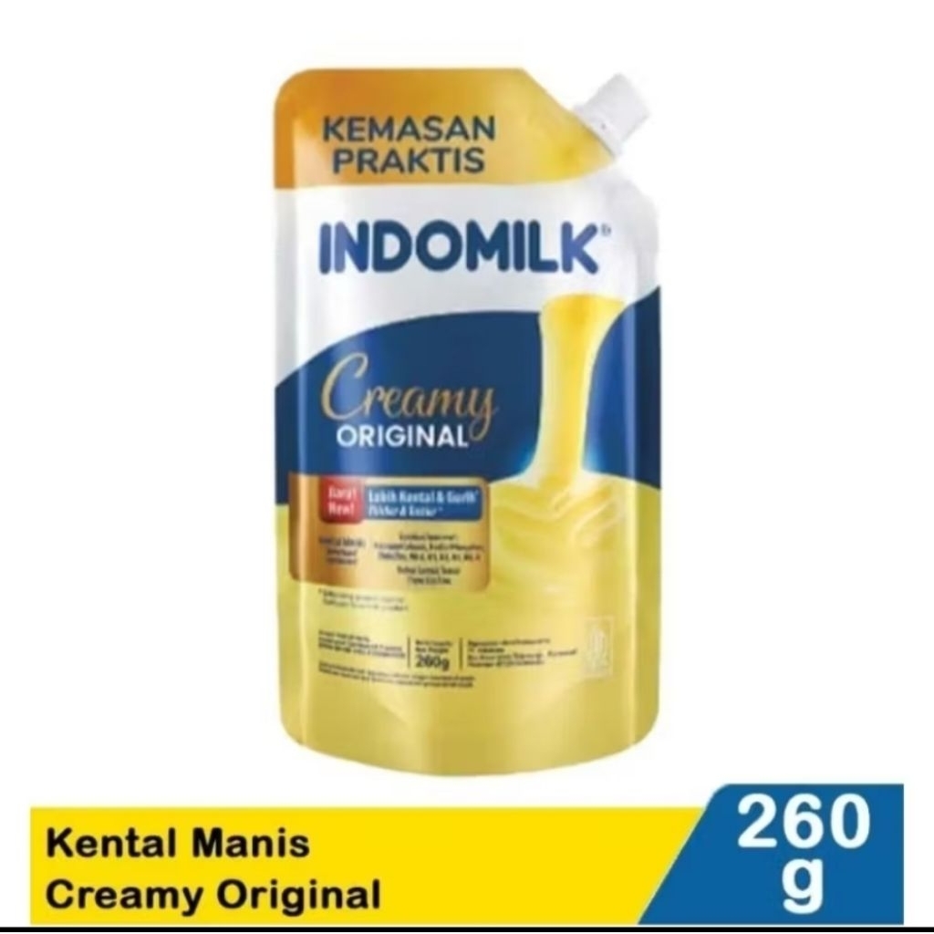 

Indomilk Kental Manis Creamy Original Kemasan Pouch 260gr