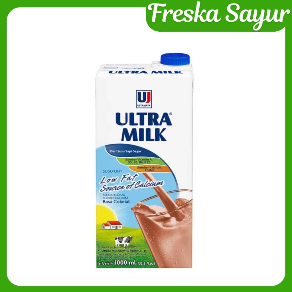 

Ultra Milk Susu UHT Cokelat Low Fat 1 L