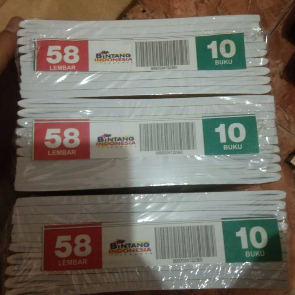 

Buku Tulis [10Pcs] Boxy Bintang Indonesia 50 Lembar 1Pack