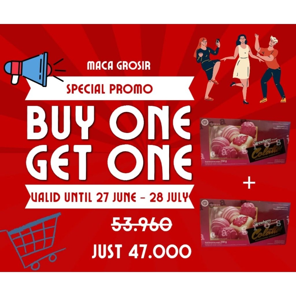 

PROMO! BUY 1GET1! COLATTA STRAWBERRY 250G