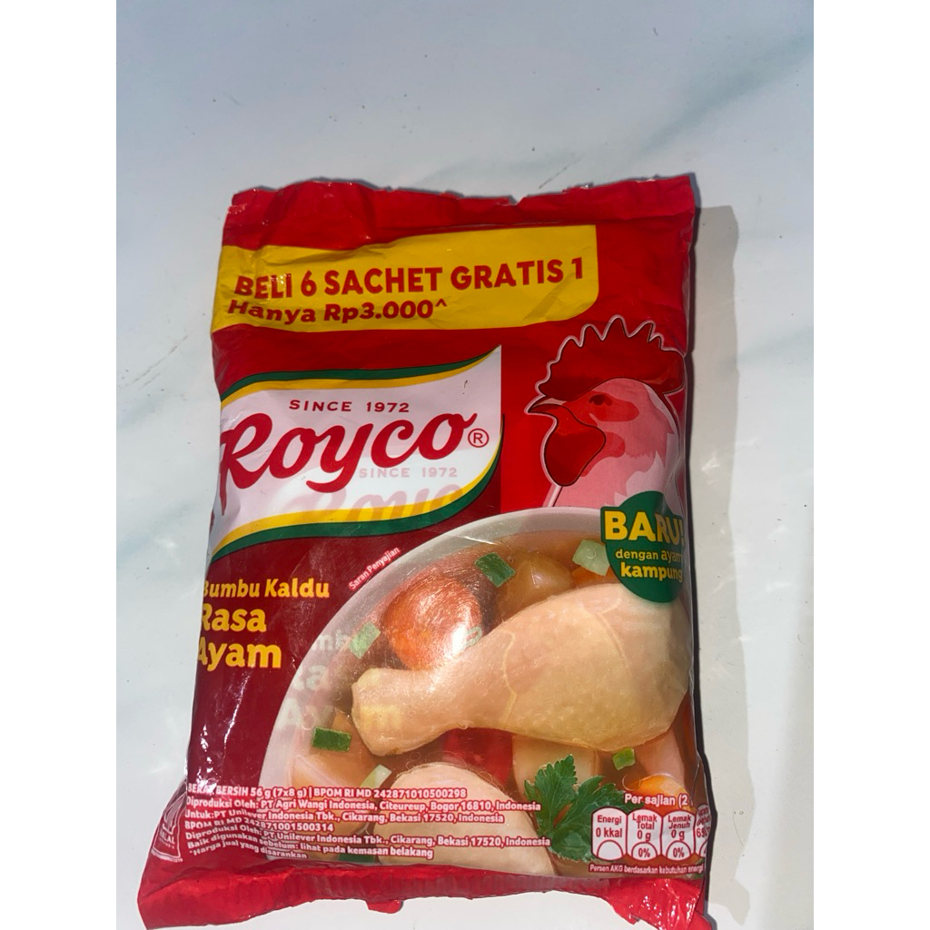 

Rocyo Sachet Kemasan HEMAT isi 7 Sachet (7x8g)