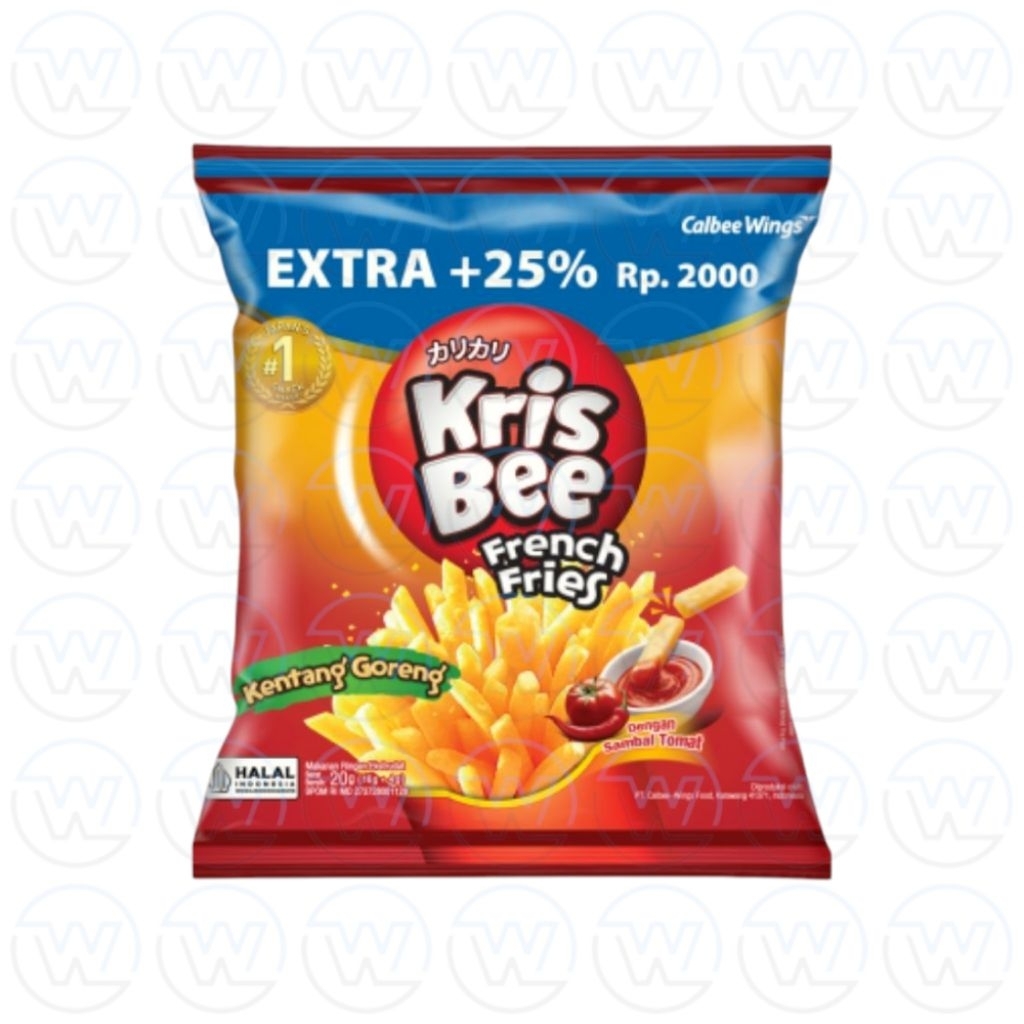 

Krisbee Kentang Goreng 20gr × 10 Pcs [Eceran Rp2.000]