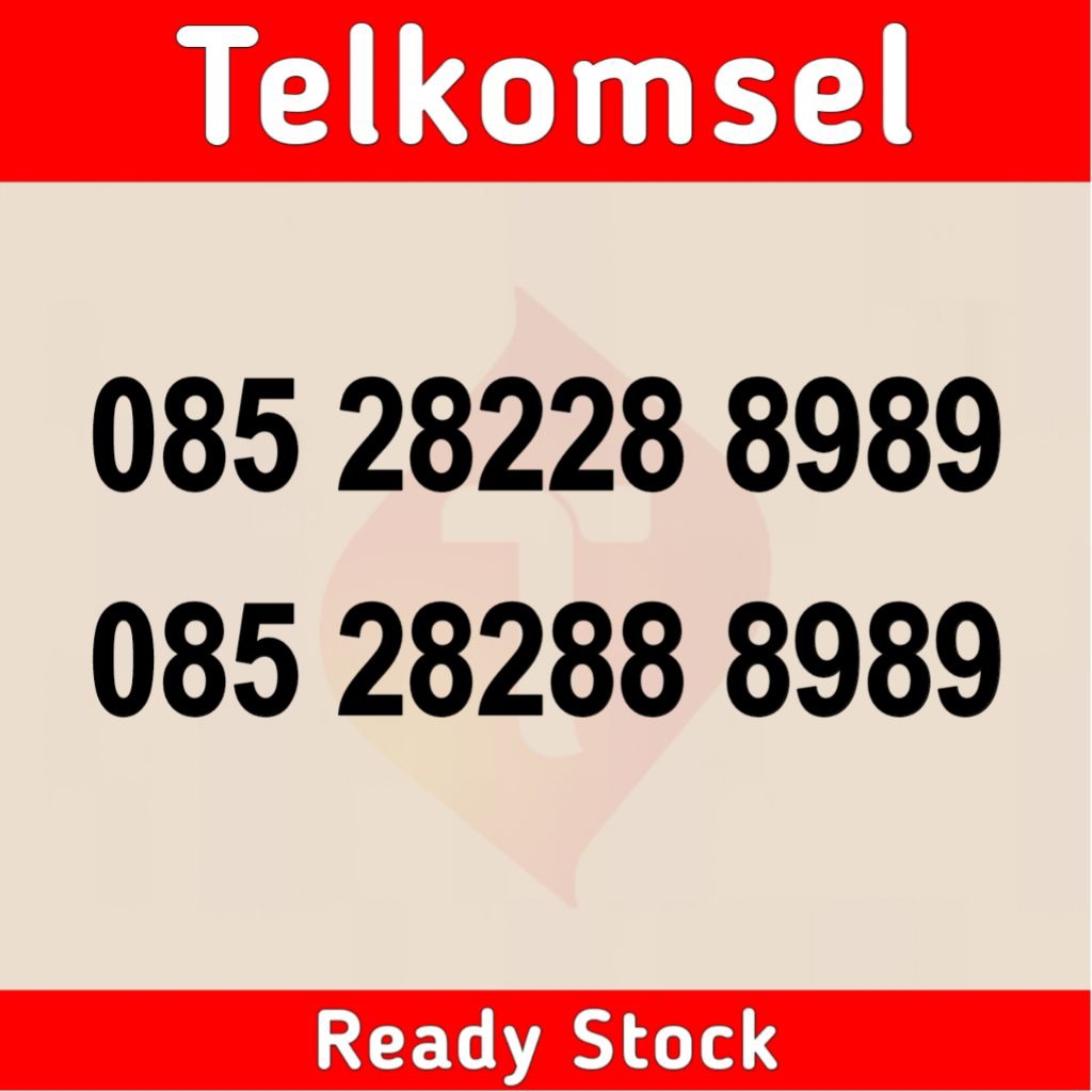 nomor cantik simpati 2828 8989 angka hoki