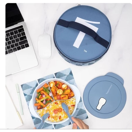 TUPPERWARE Tempat Bekal Fancy CWL Denim 1 set