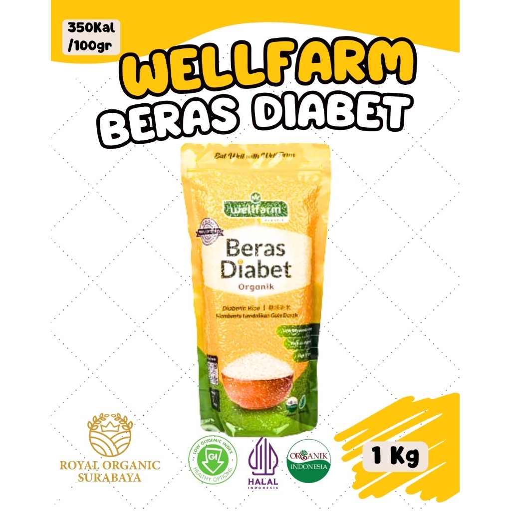 

Beras Diabetes Organik Wellfarm 1kg