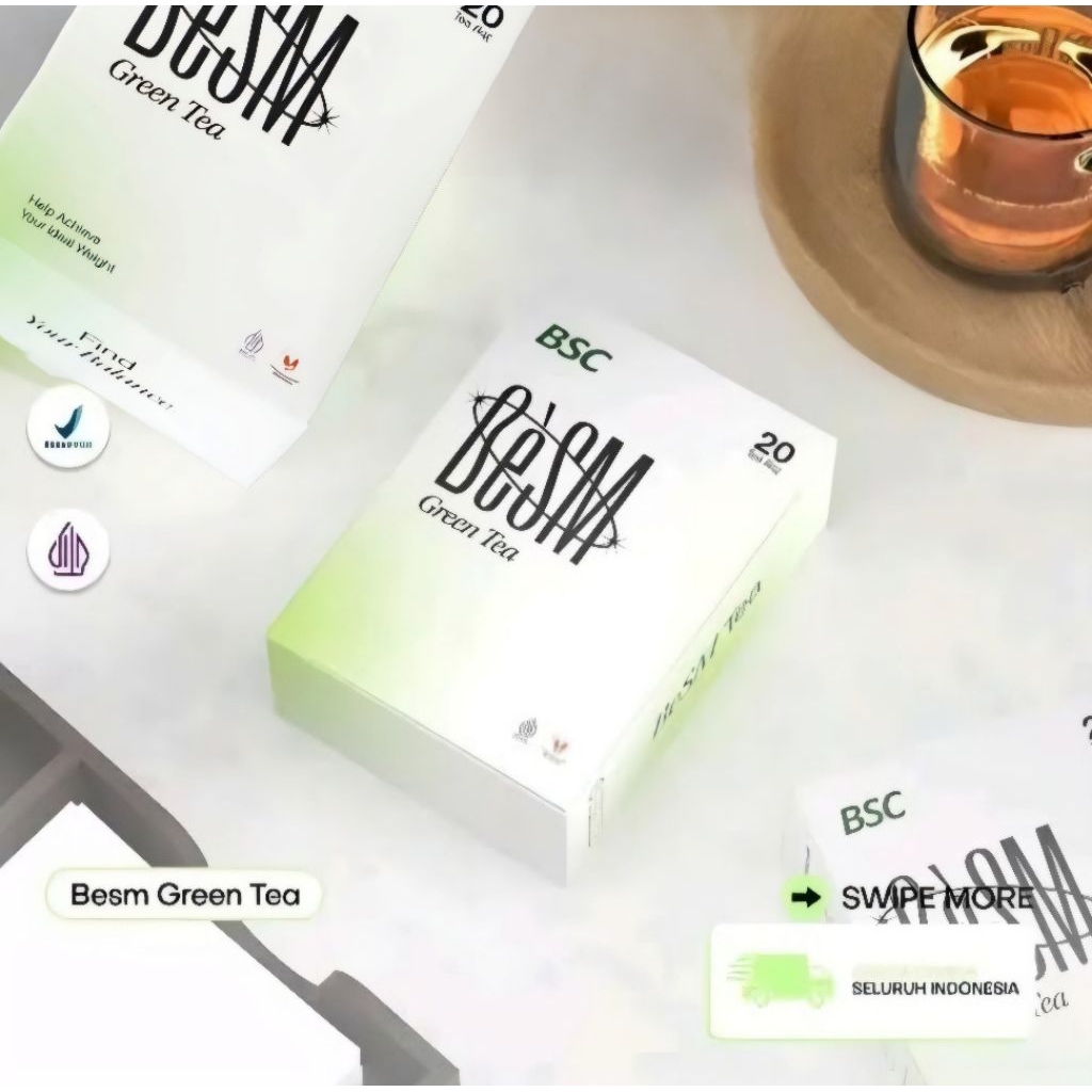 

BSC beSM Green Tea - beSM Teh Hijau - Melancarkan pencernaan & metabolisme tubuh
