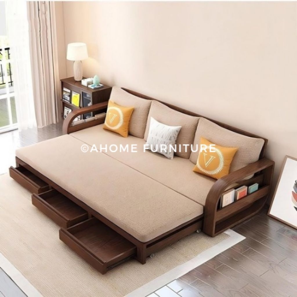 sofa lipat minimalis sofa serbaguna | AHOME FURNITURE | sofa tamu minimalis lipat