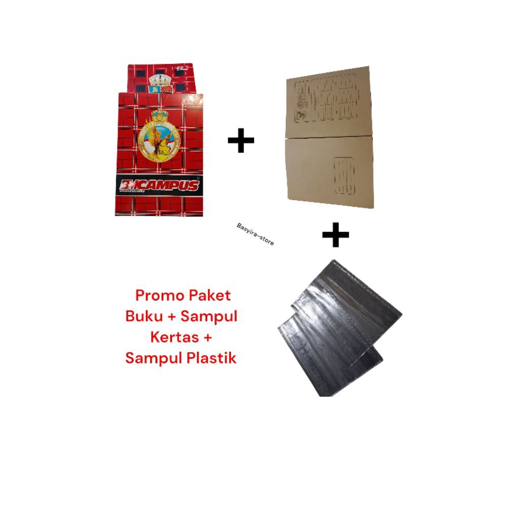 

promo paket buku dan sampul ketas + sampul plastik buku sidi dan campus