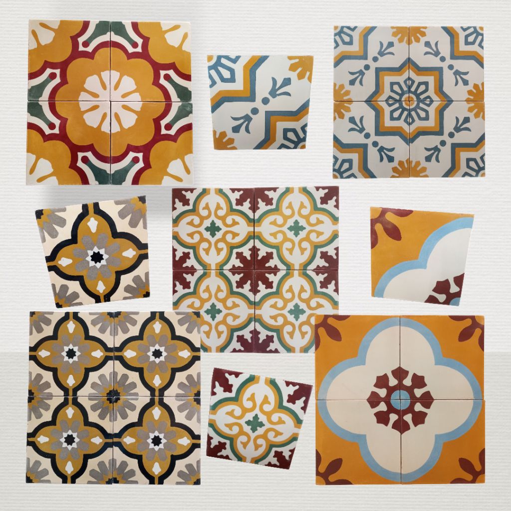 Tegel Retro Ubin Keramik Vintage Lantai Rumah Etnik