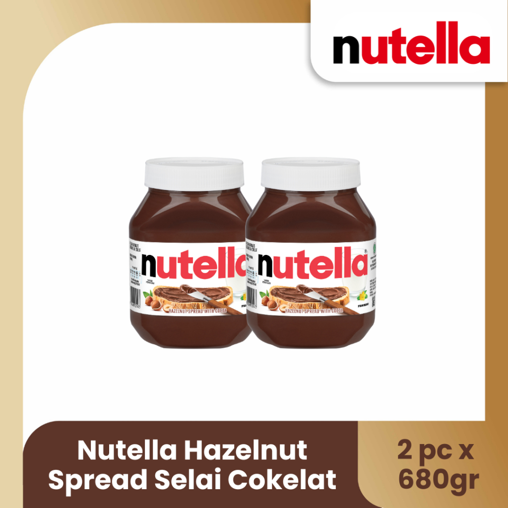 

Nutella Hazelnut Spread Selai Cokelat 680gr - TWINPACK