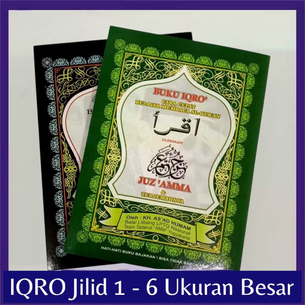 Buku IQRO Anak Ukuran Besar IQRO JUZ AMMA BESAR A5