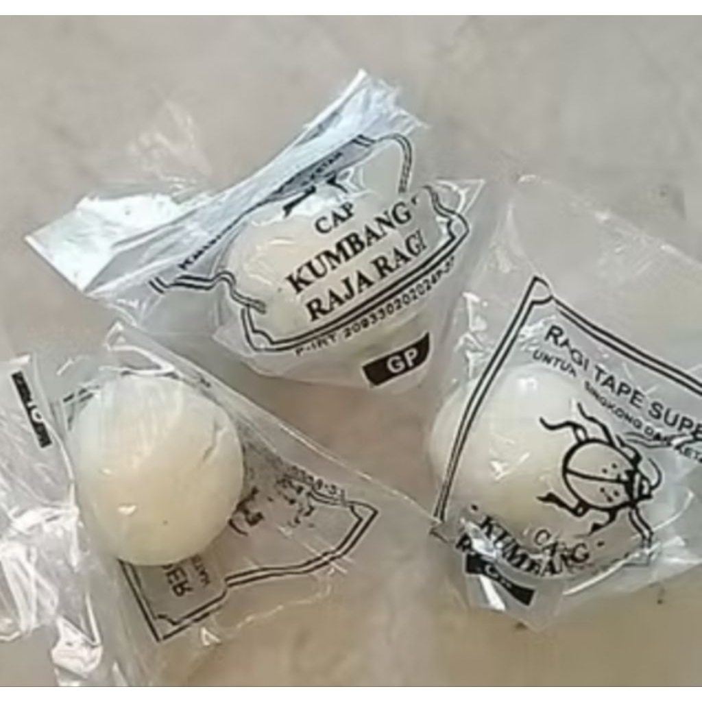 

Ragi Tape Super Cap Kumbang Eceran / Raja Ragi