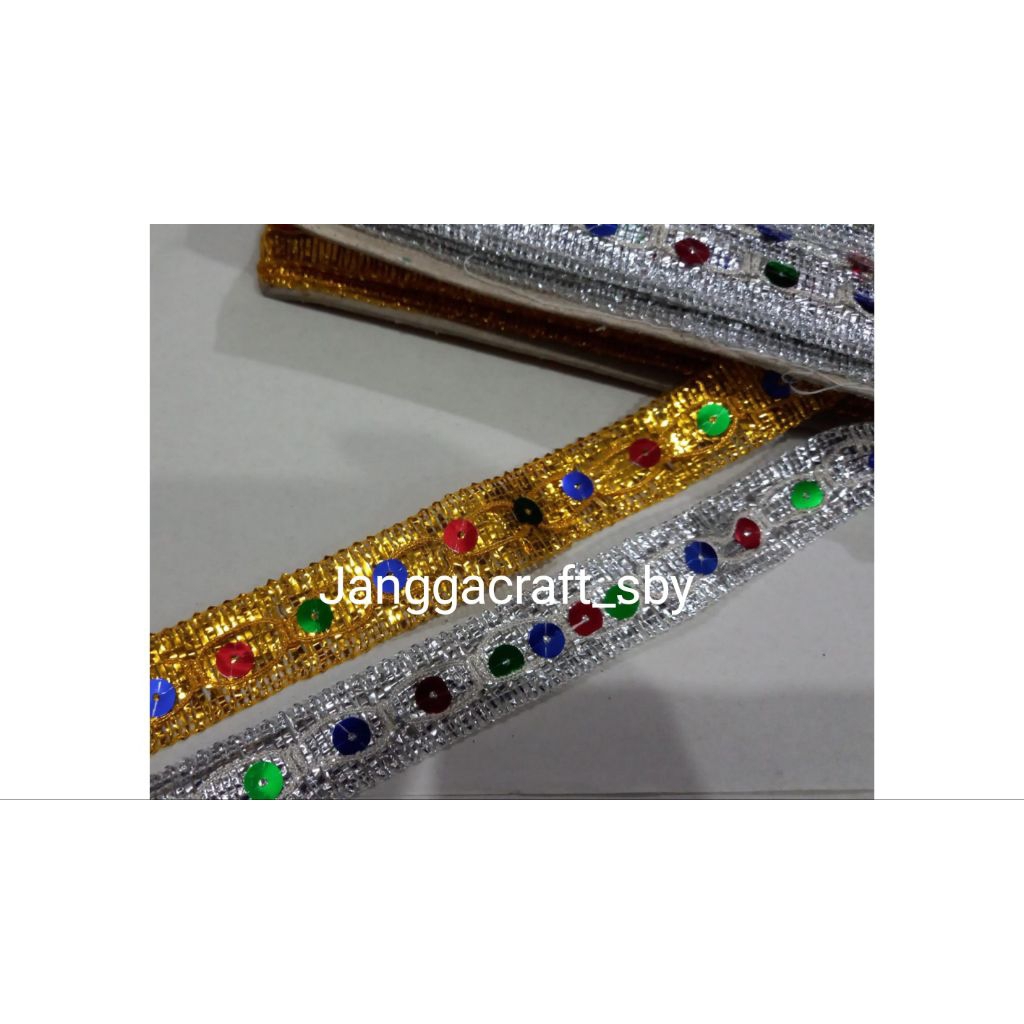 RENDA EMAS PERAK/TIKI LACE PER ROLL