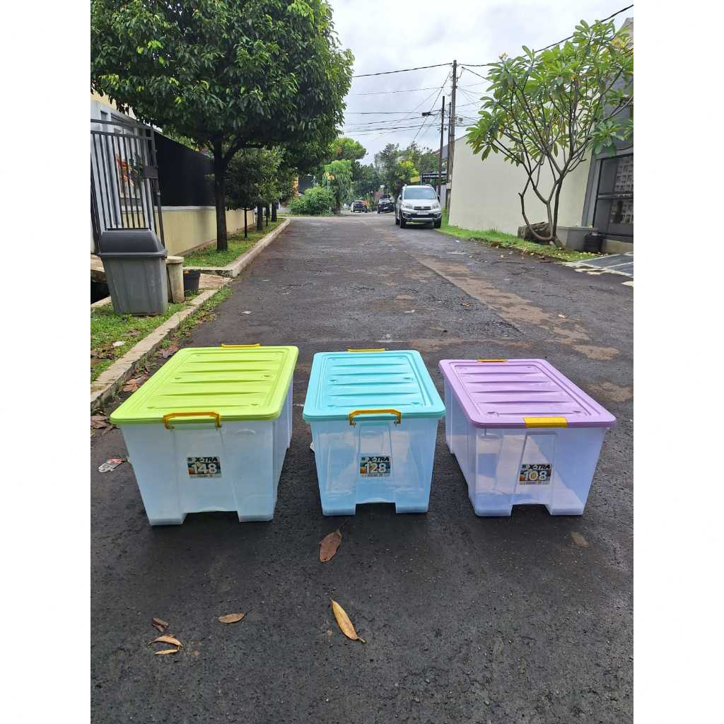 Storage Box Transparan 78 Liter Container Penyimpanan Box Besar Pasti Promo