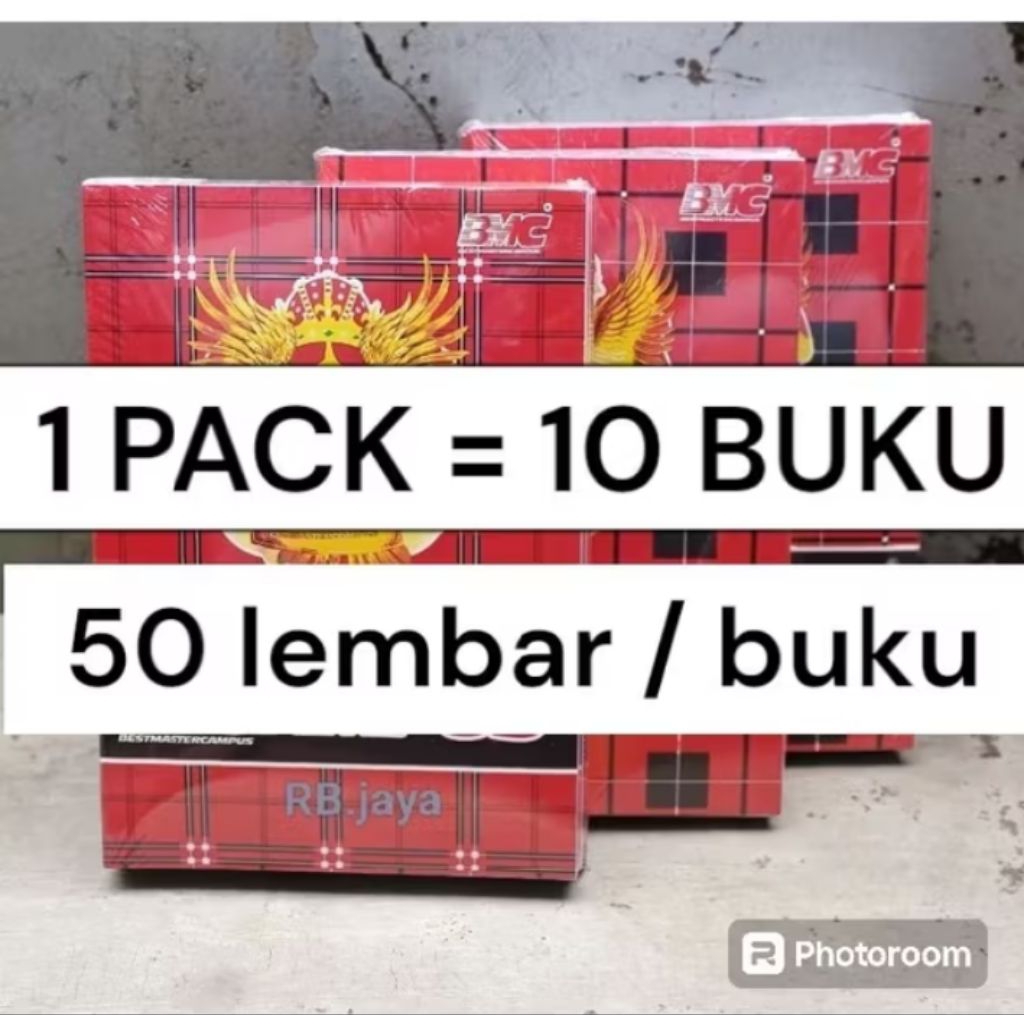

Buku Tulis BMC Campus Isi 50 lembar (1pack isi 10 buku) Ukuran 17,5x25cm/Buku Tulis Termurah