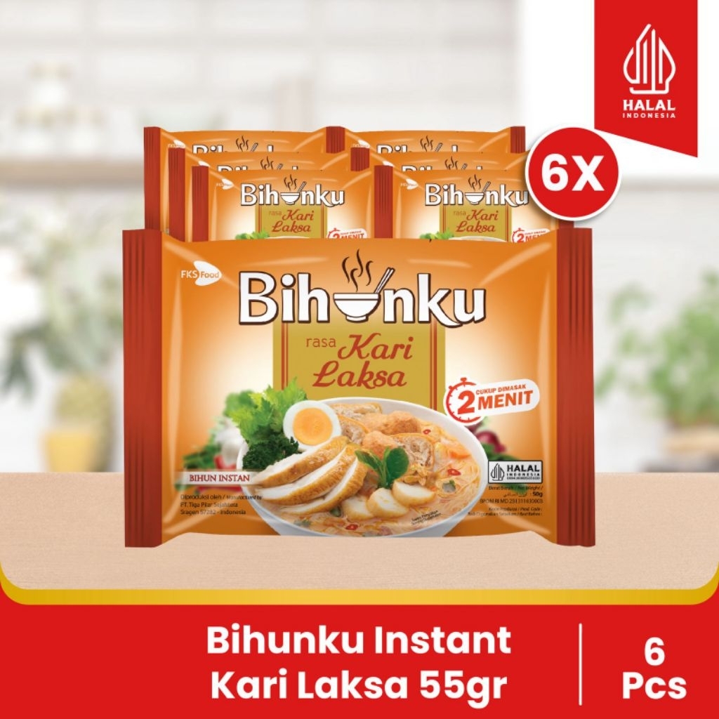 

Paket Bundling 6 - Bihunku Instant - Kari Laksa - 55gr - 6 Pcs