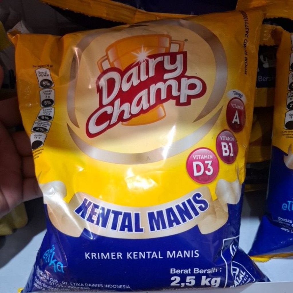 

dairy champ 2.5kg kemasan bantal murah