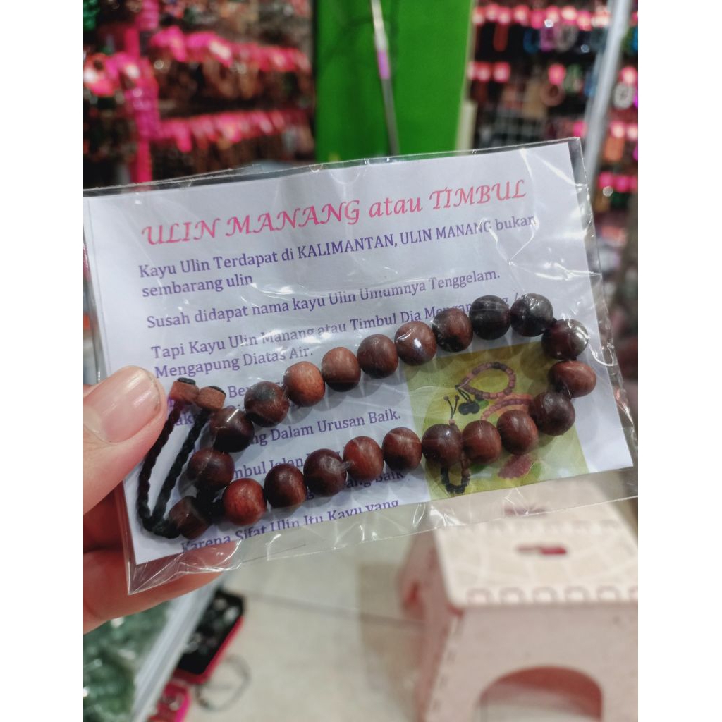 GELANG KAYU ULIN MANANG ASLI KALIMANTAN