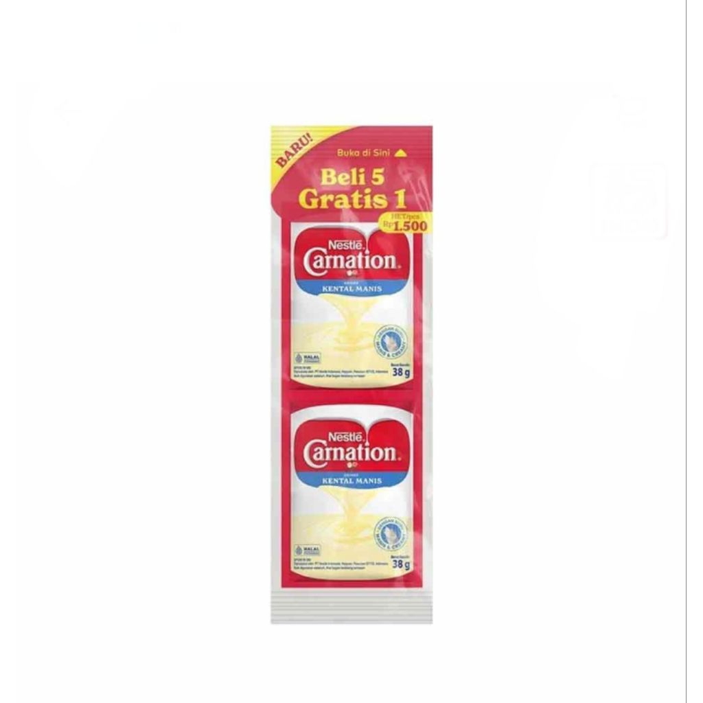 

carnation kental manis sachet 6 x 38 grm