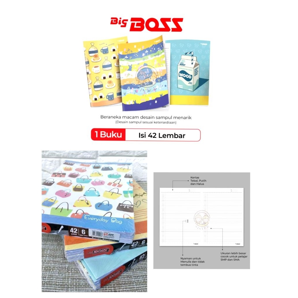 

buku tulis bigbos 42lembar