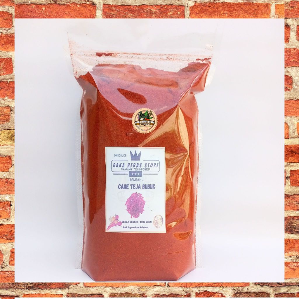 

CABE TEJA BUBUK MURNI EXTRA HOT 1 KG