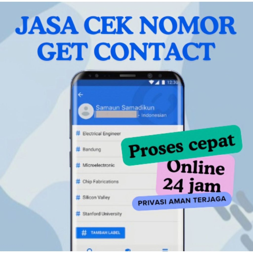 Jasa cek nomer getcontact