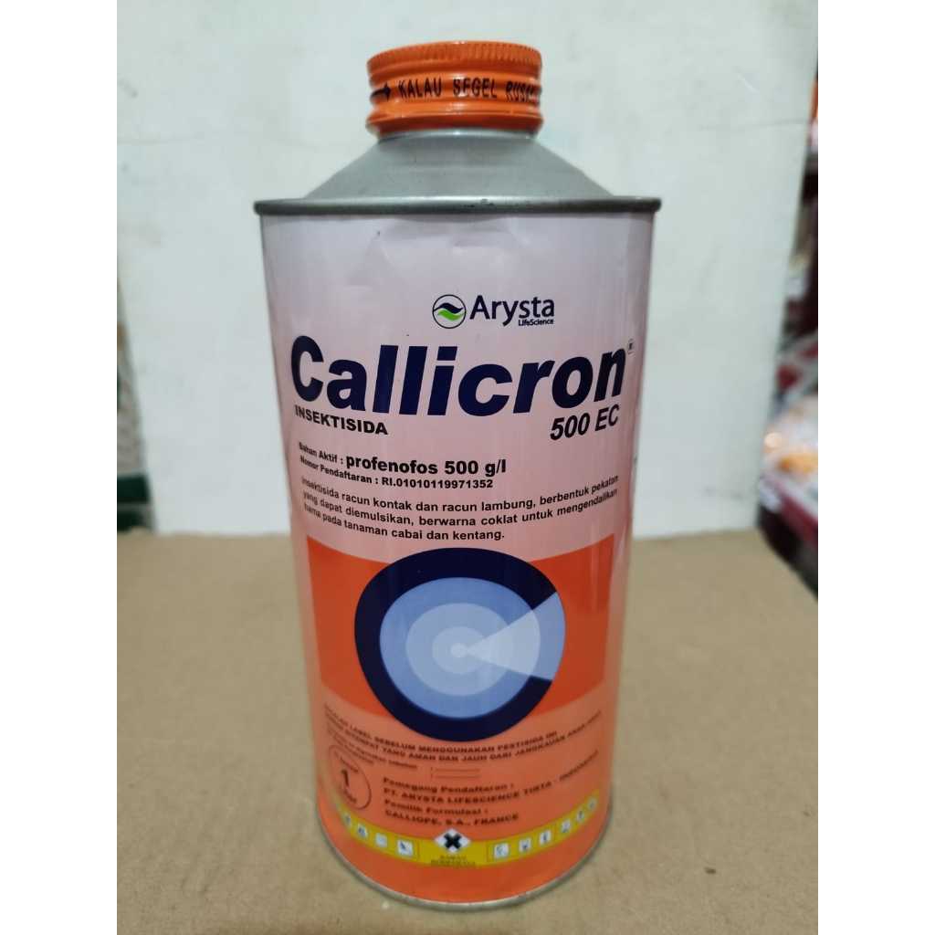 

CALLICRON 500 EC 1Liter bahan aktif: profenofos 500 g/l