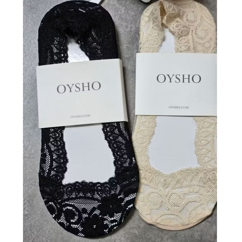 oysho kaos kaki stocking brokat lace yoga pilates gym original