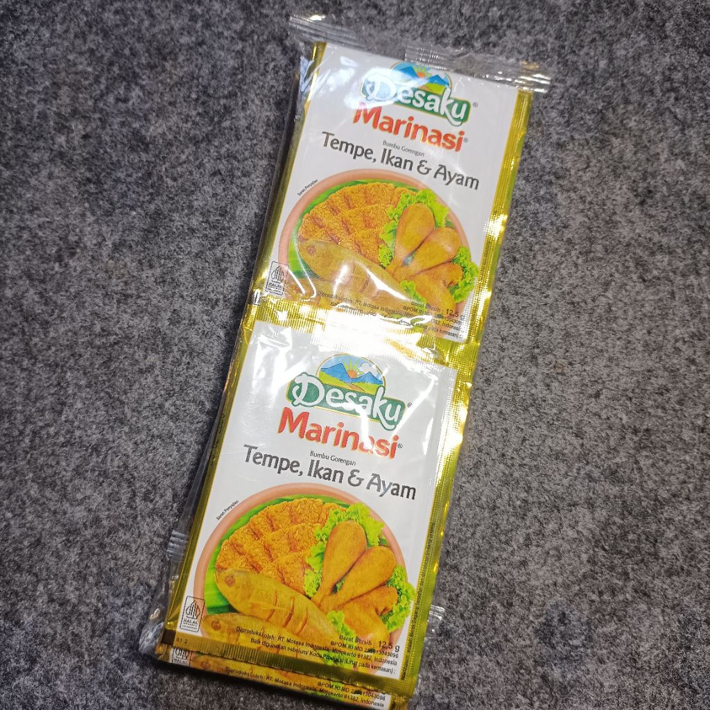 

[isi 12] Desaku Marinasi Bumbu Gorengan Tempe Ikan Dan Ayam Renceng Renteng isi 12 sachet