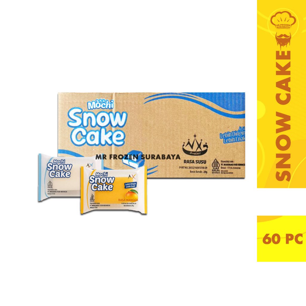 

[1 BOX] Snow Cake dan Mochi Ronde Isi Bolu Lembut Isi 24 pc / 60 pc