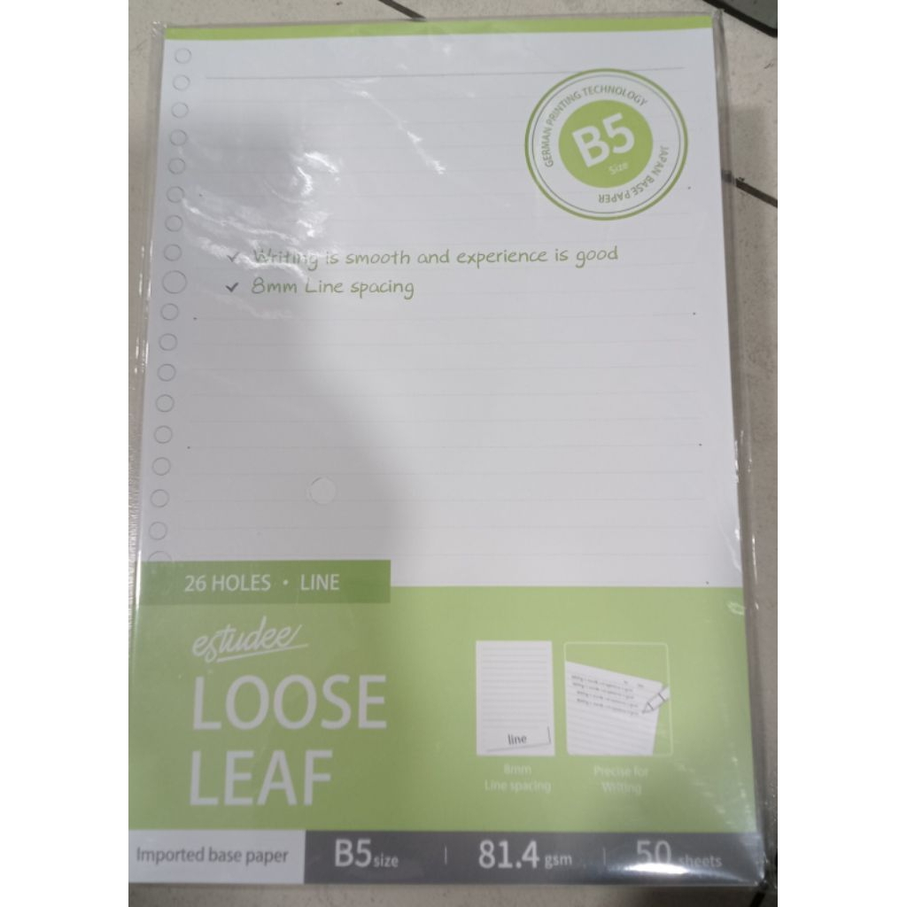 

Estudee Loose Leaf B5 Premium line