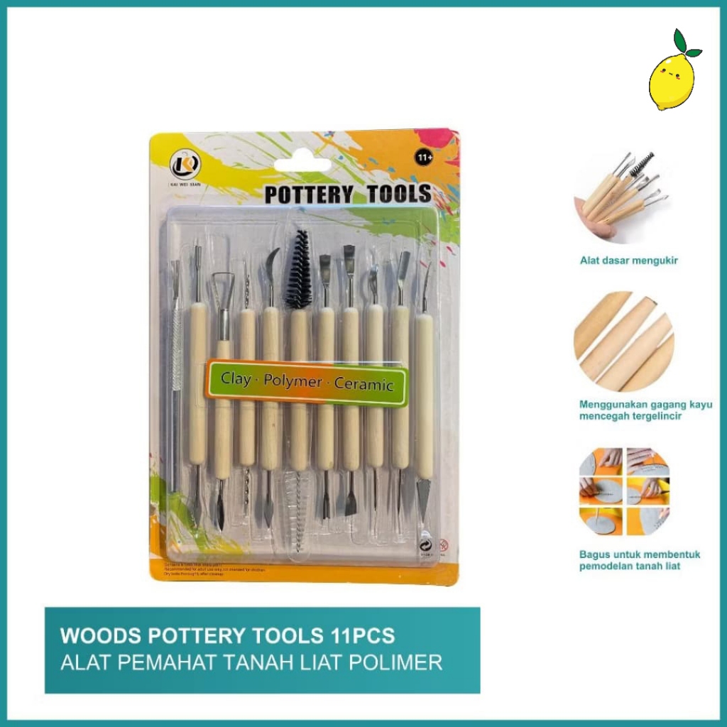 

Butsir / Pottery Tools Set 11 pcs / Clay Tools
