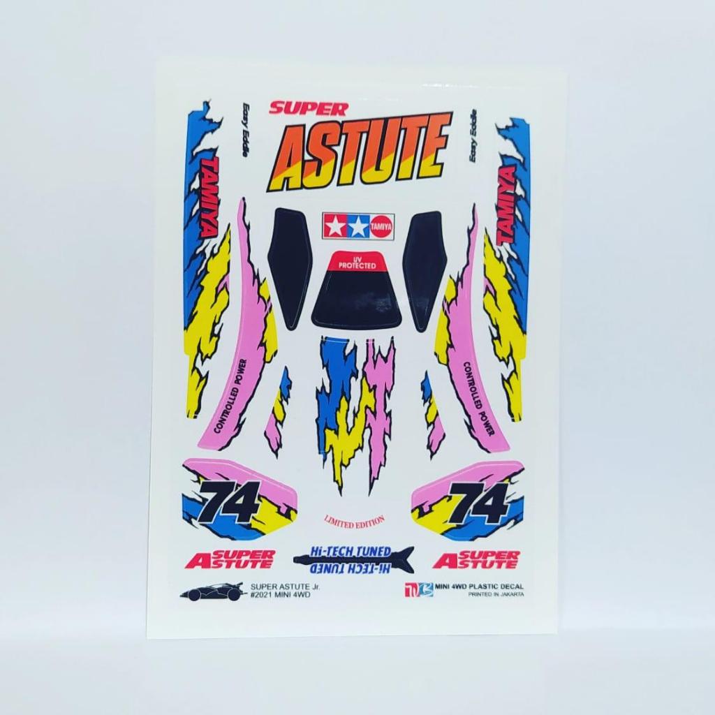 Stiker Super Astute - Body Putih - Vinnyl