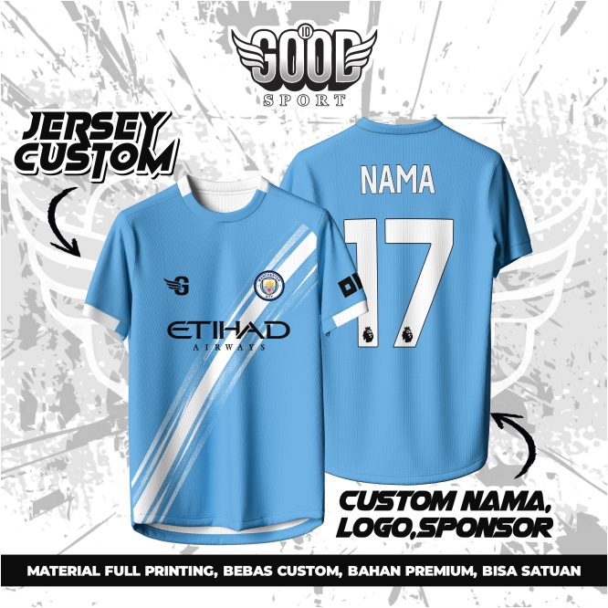Jersey Manchester City / Jersey Man City / Kaos Bola Man City / Jersey Man City / Kaos Man City