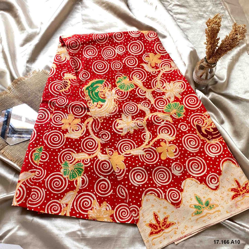 Batik Tulis Asli Madura -Motif Surabaya -Warna merah Cantk -New Arrivals Juli 2025 -Seragam Batik Ka