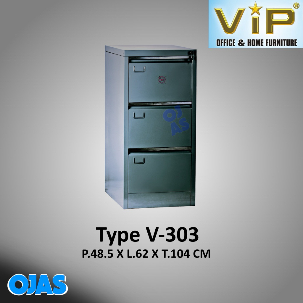 LEMARI ARSIP PLAT BESI FILLING CABINET 3 LACI VIP