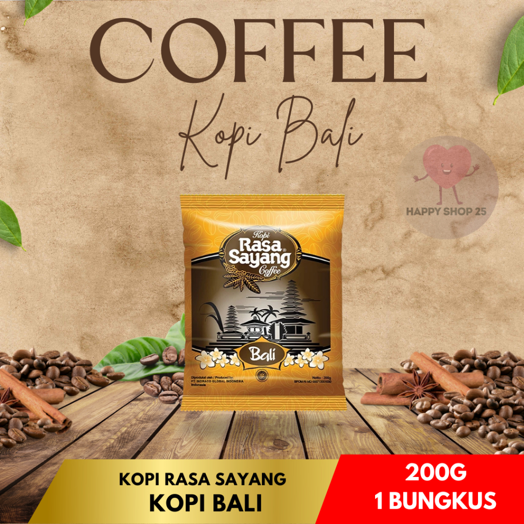 

Rasa Sayang Kopi Bali 200g Kopi hitam Kopi bubuk 200gram