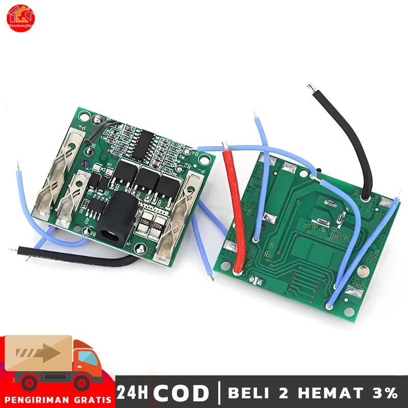 Modul Bms 5s Papan Perlindungan Baterai Board 21V 20A / Pelindung Circuit Board Baterai Lithium