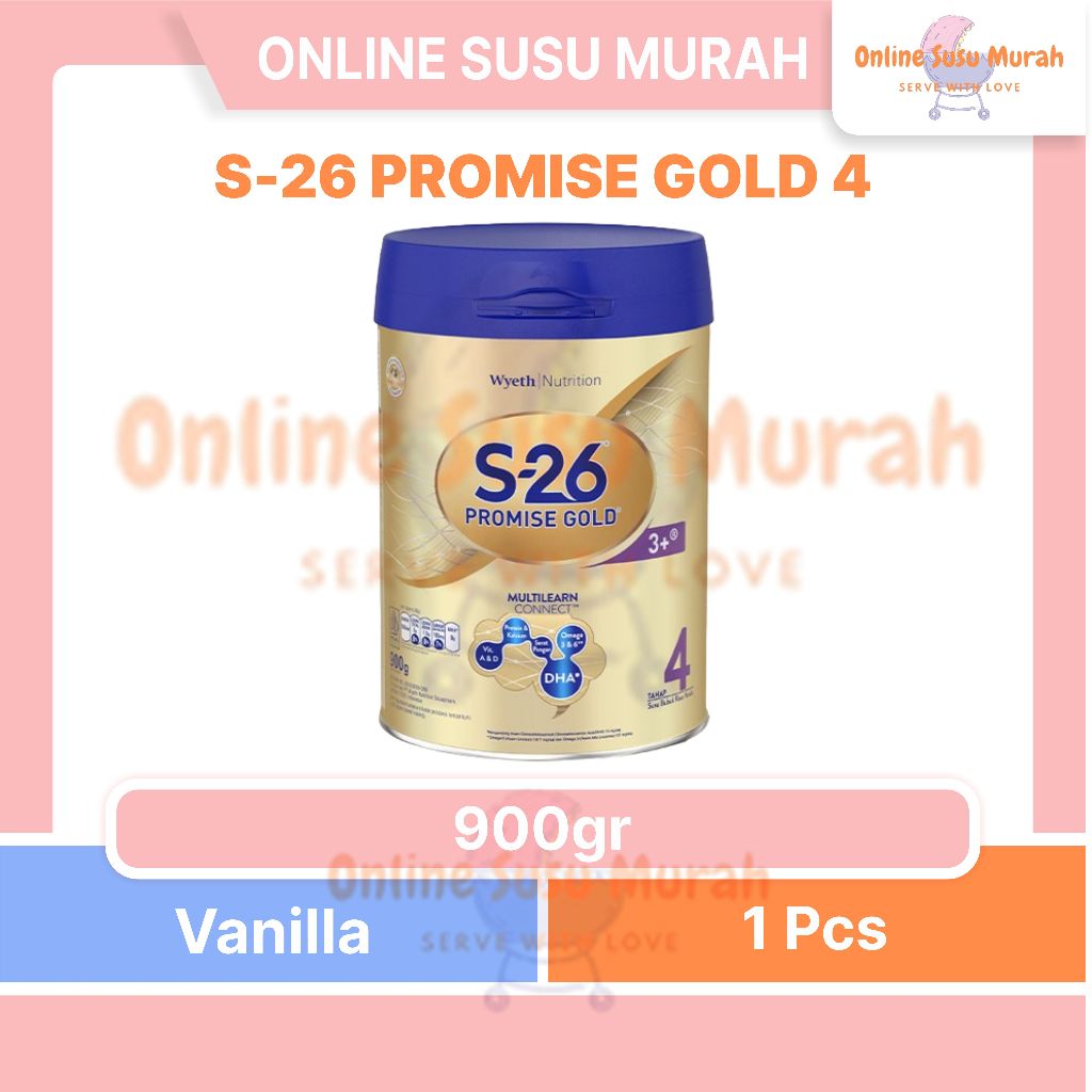 S26 PROMISE GOLD 4 900GR NESTLE S 26 S-26 TAHAP 4 USIA 3 TAHUN KE ATAS 900 GR SSKL