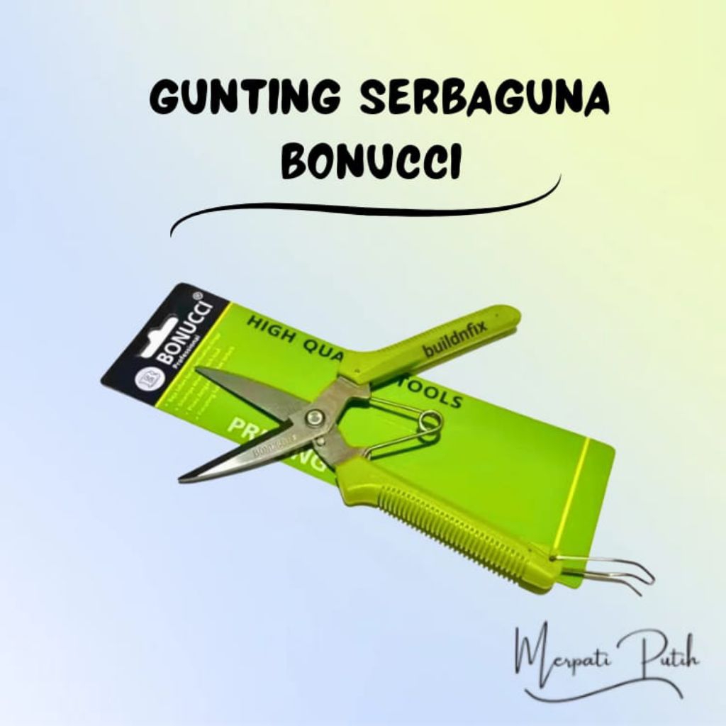 

Gunting Dahan / Gunting Serbaguna Stainless Bonucci 8 inch