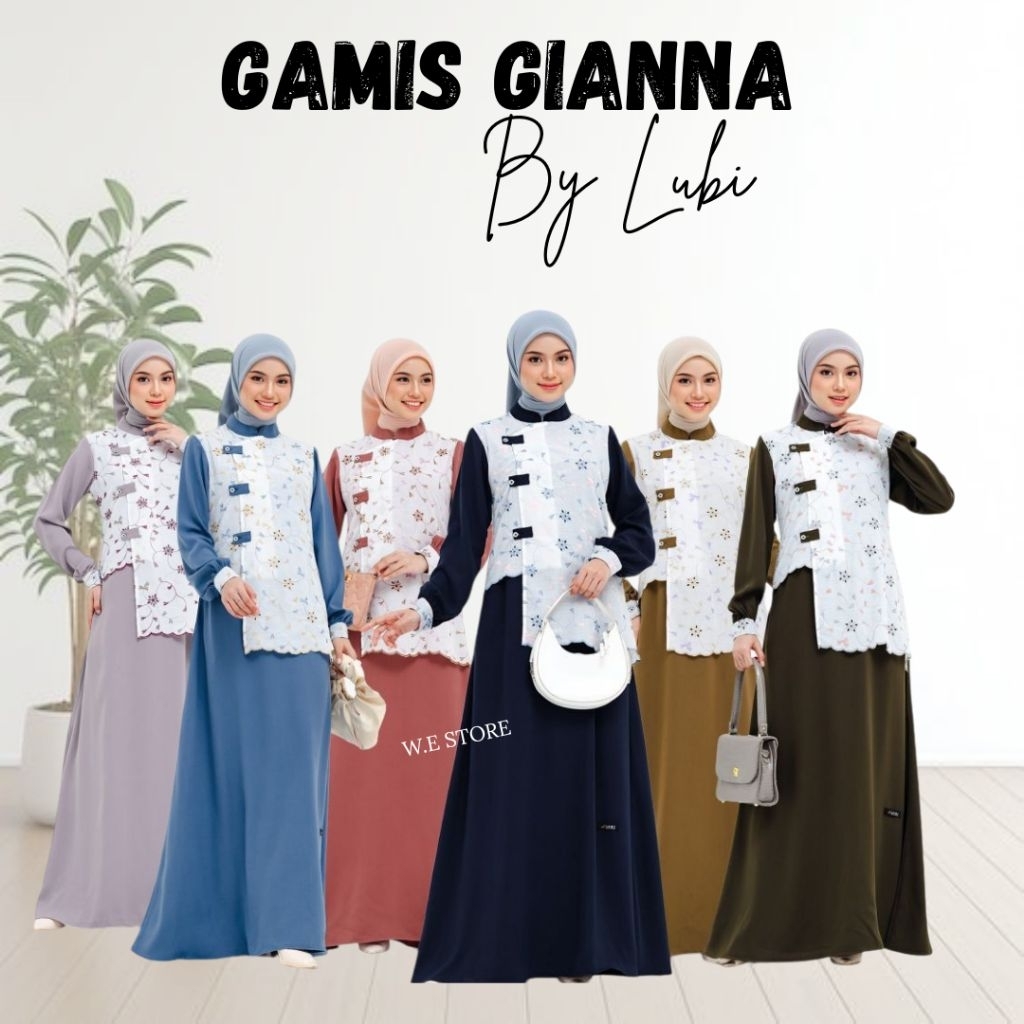 LUBI GIANNA DRESS GAMIS WANITA DEWASA TERBARU LUBI