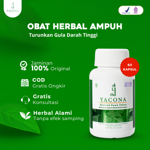 Obat Diabetes Herbal Gula Darah Tinggi Yacona Kapsul Tanpa Efek Samping 60 Kapsul