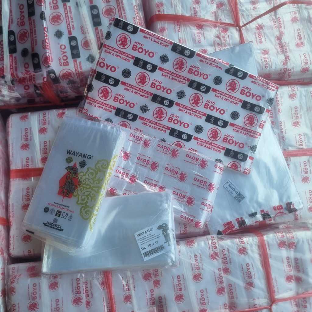 PP Wayang BOYO tebal plastik 12X20 6X10 8x13,10x17,12x24,15x27 10X20 11X22 14X27 7x13 8x12 9x18