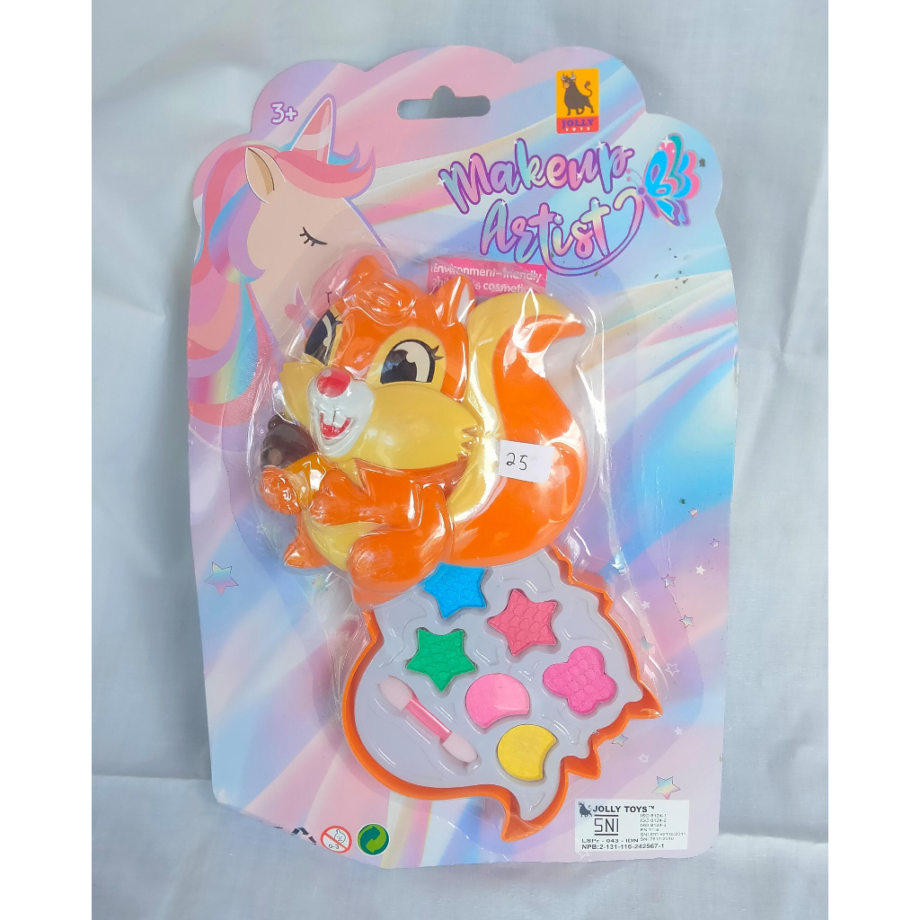 BKH Jolly Toys Makeup Artist Anak | Karakter Tupai Orange